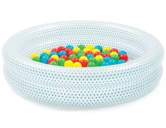 Надувной бассейн с мячами Play Pool голубой, 91x20 см, от 2 лет, BestWay