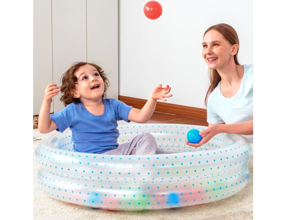 Надувной бассейн с мячами Play Pool голубой, 91x20 см, от 2 лет, BestWay