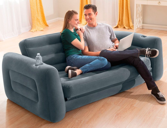 Надувной диван Intex Pull-Out раскладной, 203х224х66см
