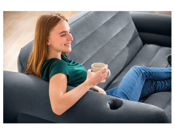Надувной диван Intex Pull-Out раскладной, 203х224х66см
