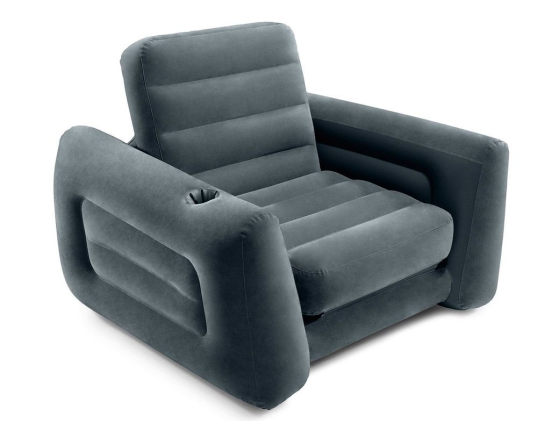 Надувное кресло Intex Pull-Out раскладное, 117х224х66 см