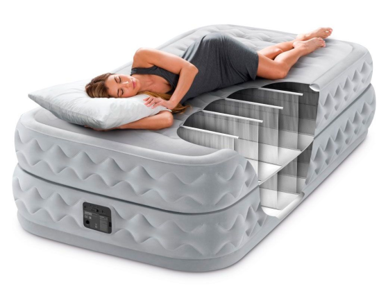 Надувная кровать Intex Supreme Air-Flow Bed (Twin), 99х191х51см со встроенным насосом 220V