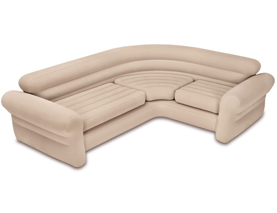 Надувной угловой диван Intex Corner Sofa, 257x203x76 см