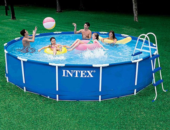   Intex Metal Frame Pool, 45791  + - + 