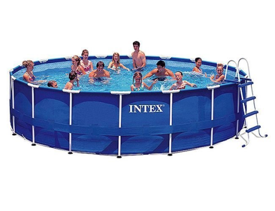   Intex Metal Frame Pool, 549122  + - + 