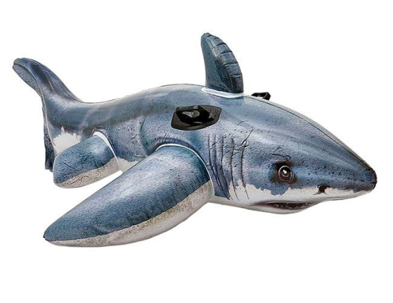 Надувная игрушка INTEX Белая Акула (большая), 173х107 см