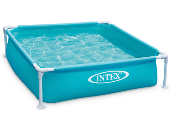 Каркасный бассейн Intex мини (голубой), 122х122х30 см, от 2 лет