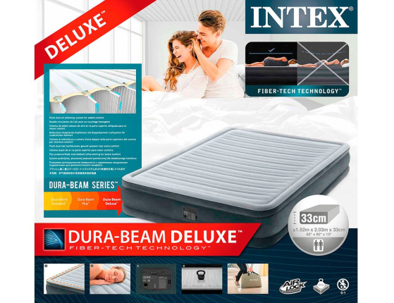   Intex Comfort-Plush Mid Rise Airbed (Queen), 152x20333,    220V