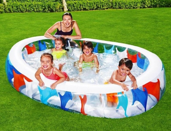 Надувной бассейн Эллипс, 229x152x51 см, от 6 лет, BestWay