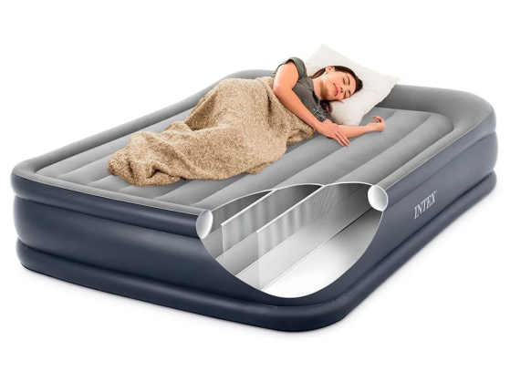   Intex Deluxe Pillow Rest Raised Bed (Queen), 15220342 ,      220V