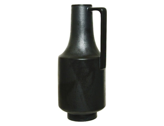 Керамическая ваза-кувшин БРОККА НЕРА, ручной работы, антрацитовая, 41 см