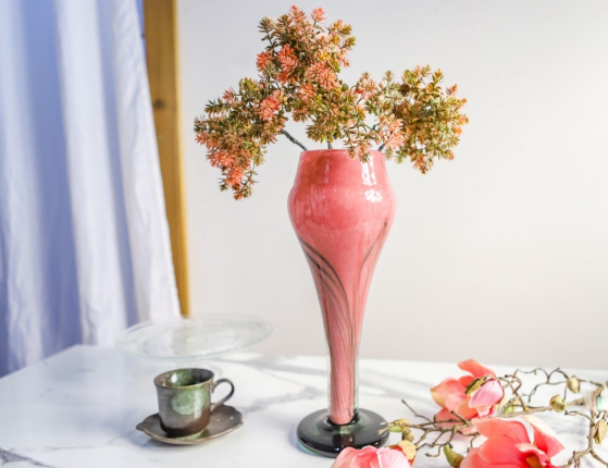 Дизайнерская ваза РАССВЕТНЫЙ БРИЗ, малая, 35 см