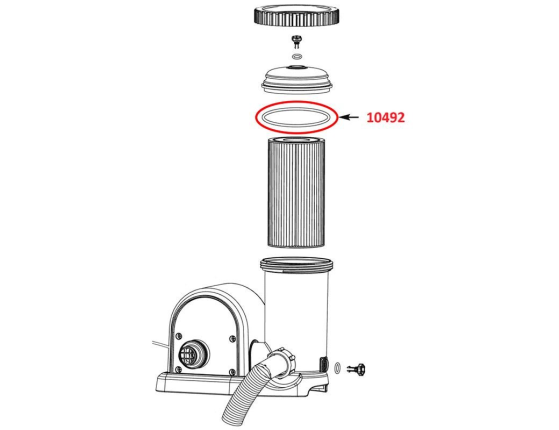 Уплотнительное кольцо для крышки картриджного фильтр-насоса Intex 28634