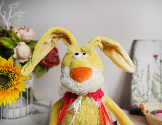 Мягкая игрушка Кролик Ежена, 28 см