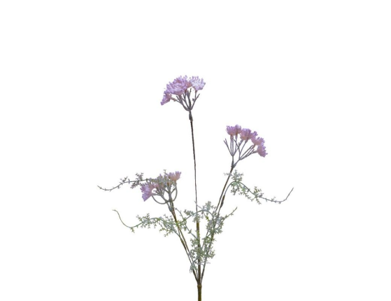 Искусственные цветы ЗОНТИКИ, пластик, сиреневые, 68 см