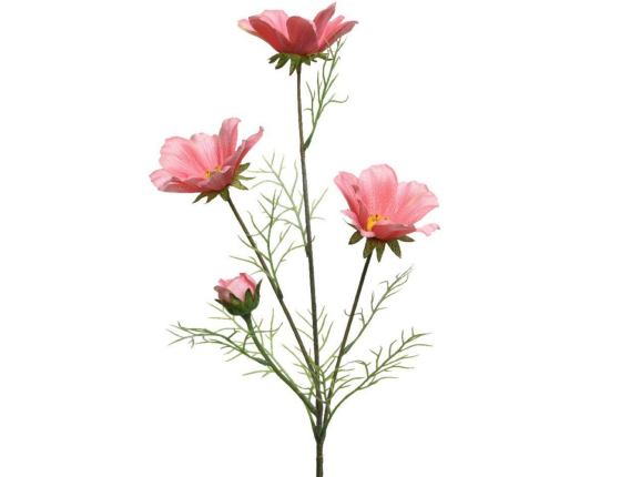 Искусственный цветок КОСМЕЯ КОРАЛЛОВО-РОЗОВАЯ, 64 см