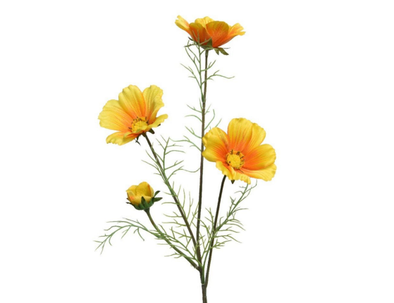 Искусственный цветок КОСМЕЯ ЖЁЛТО-ЗОЛОТИСТАЯ, 64 см