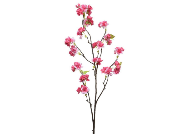 Декоративная ветка ФИОРИТУРА, ярко-розовая, 100 см