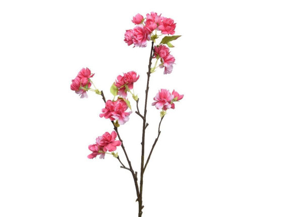 Декоративная ветка ФИОРИТУРА, ярко-розовая, 76 см