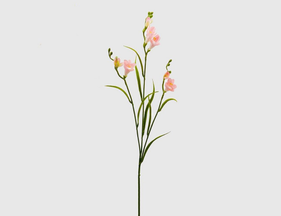 Декоративная ветка-цветок ФРЕЗИЯ РОЗОВАЯ, 65 см