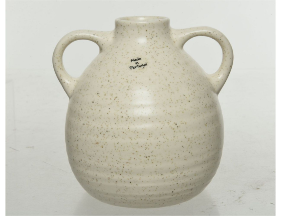 Дизайнерская керамическая ваза-кувшин SABBIA BIANCA, 17 см