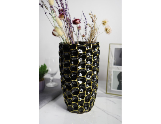 Керамическая ваза ORO NERO, 25 см