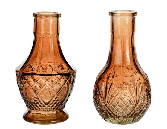 Набор декоративных ваз ДЖОЛА, коричневый, 12 см, 2 шт.