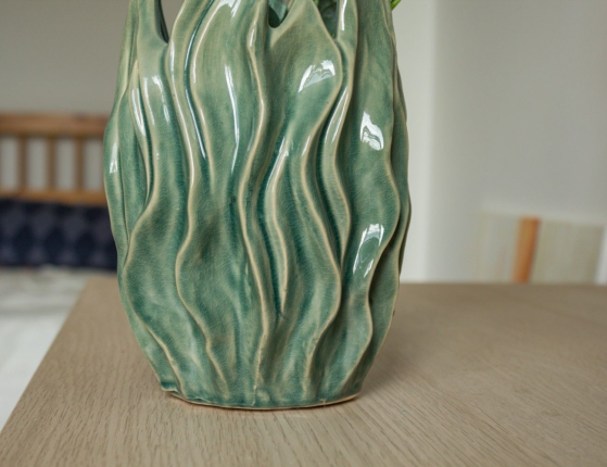 Декоративная ваза ФИАММА БЛЮ, керамика, 21х15 см