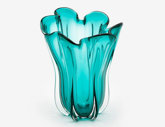 Декоративная ваза ДРАППО, стекло, 27 см
