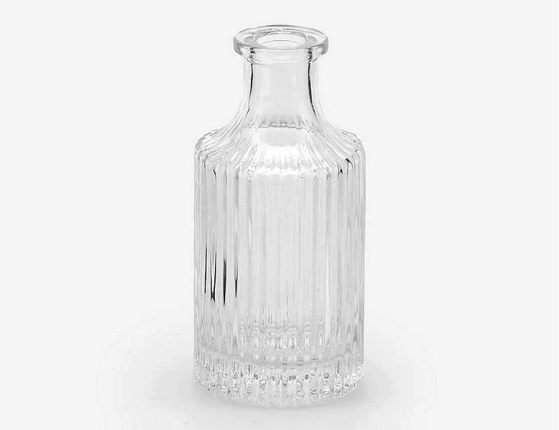 Декоративная бутыль-ваза ПТИ КАРАФ, стекло, 14х7 см