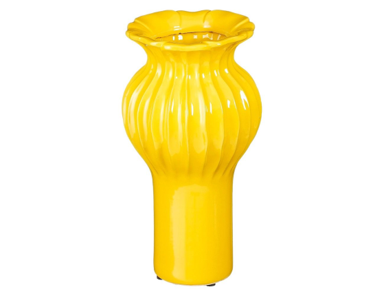 Декоративная ваза ФЕЛИЗА, керамика, жёлтая, 30 см