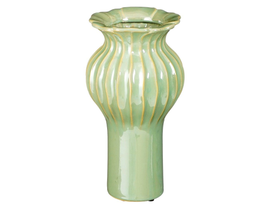 Декоративная ваза ФЕЛИЗА, керамика, светло-зелёная, 30 см