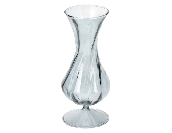 Декоративная ваза ЭВАРИСТ, стекло, голубая, 19 см