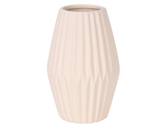 Декоративная ваза ОБЕН, керамика, белая, 17х11 см