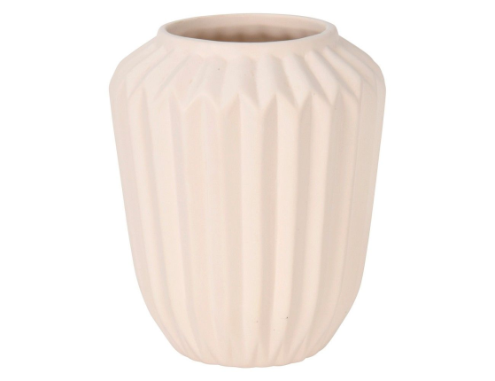 Декоративная ваза ОБЕРОН, керамика, белая, 17х15 см