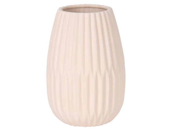 Декоративная ваза-бутыль ОБЕРОН, керамика, белая, 17х15 см