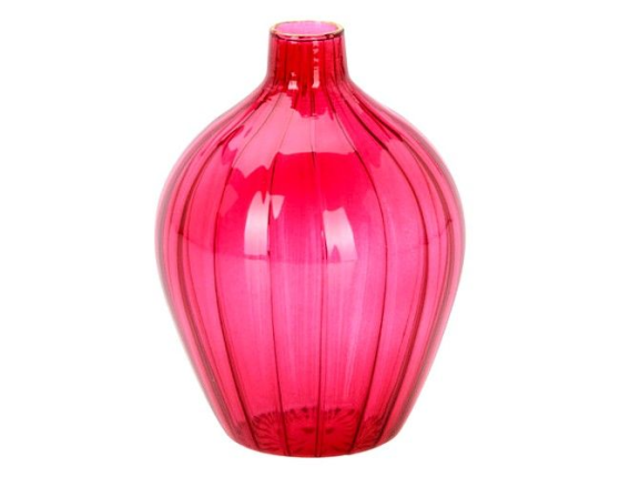 Декоративная ваза АСТОР, стекло, пурпурная, 8 см