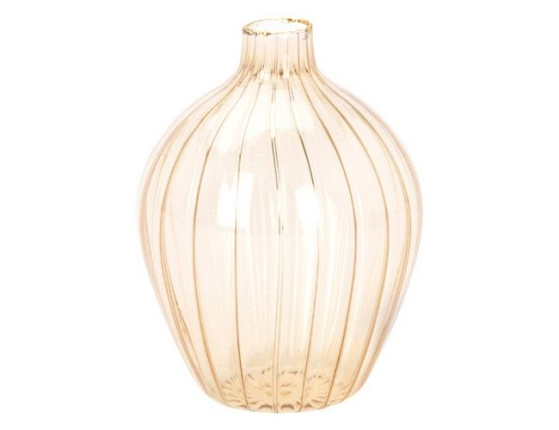 Декоративная ваза АСТОР, стекло, светло-розовая, 8 см