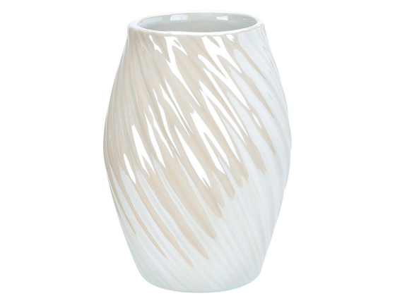 Декоративная ваза ЭЙМЕРИ, керамика, белая, 16 см