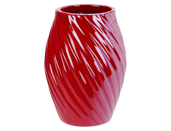 Декоративная ваза ЭЙМЕРИ, керамика, красная, 16 см