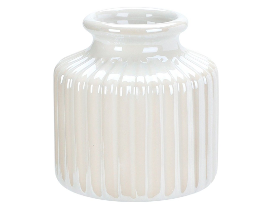 Декоративная ваза ОРЕЛИН, керамика, белая, 8 см