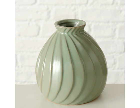 Фарфоровая ваза ВОСТОЧНЫЕ МОТИВЫ, светло-зеленая, 11 см
