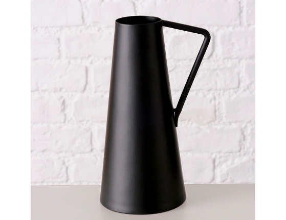 Декоративная ваза НЕОКЛАССИК, металл, черная, 21 см