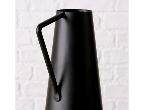 Декоративная ваза НЕОКЛАССИК, металл, черная, 21 см