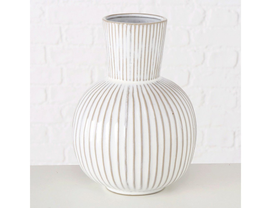 Керамическая ваза КАННА большая, белая, 25 см