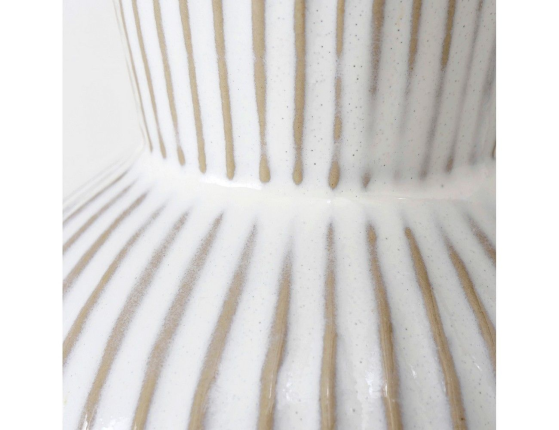 Керамическая ваза КАННА малая, белая, 17 см