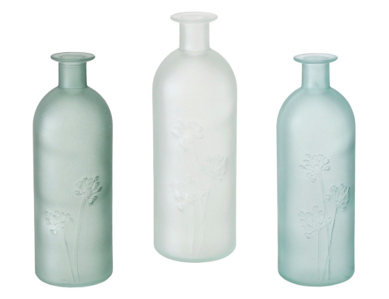 Набор декоративных ваз-бутылок КОНЖЕЛАТО, 21 см, 3 шт.