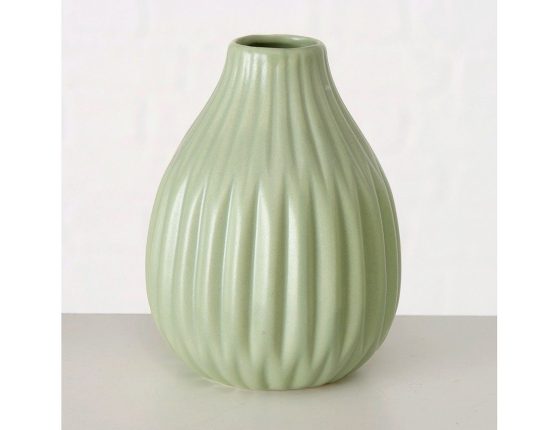 Фарфоровая ваза АППЕТИТОЗО зауженная, светло-зеленая, 12 см