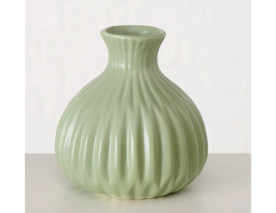 Фарфоровая ваза АППЕТИТОЗО округлая, светло-зеленая, 12 см