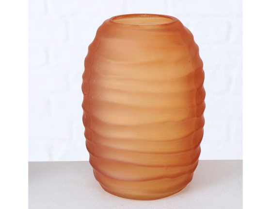 Стеклянная ваза ЛИПОВЫЙ МЕД, 16 см